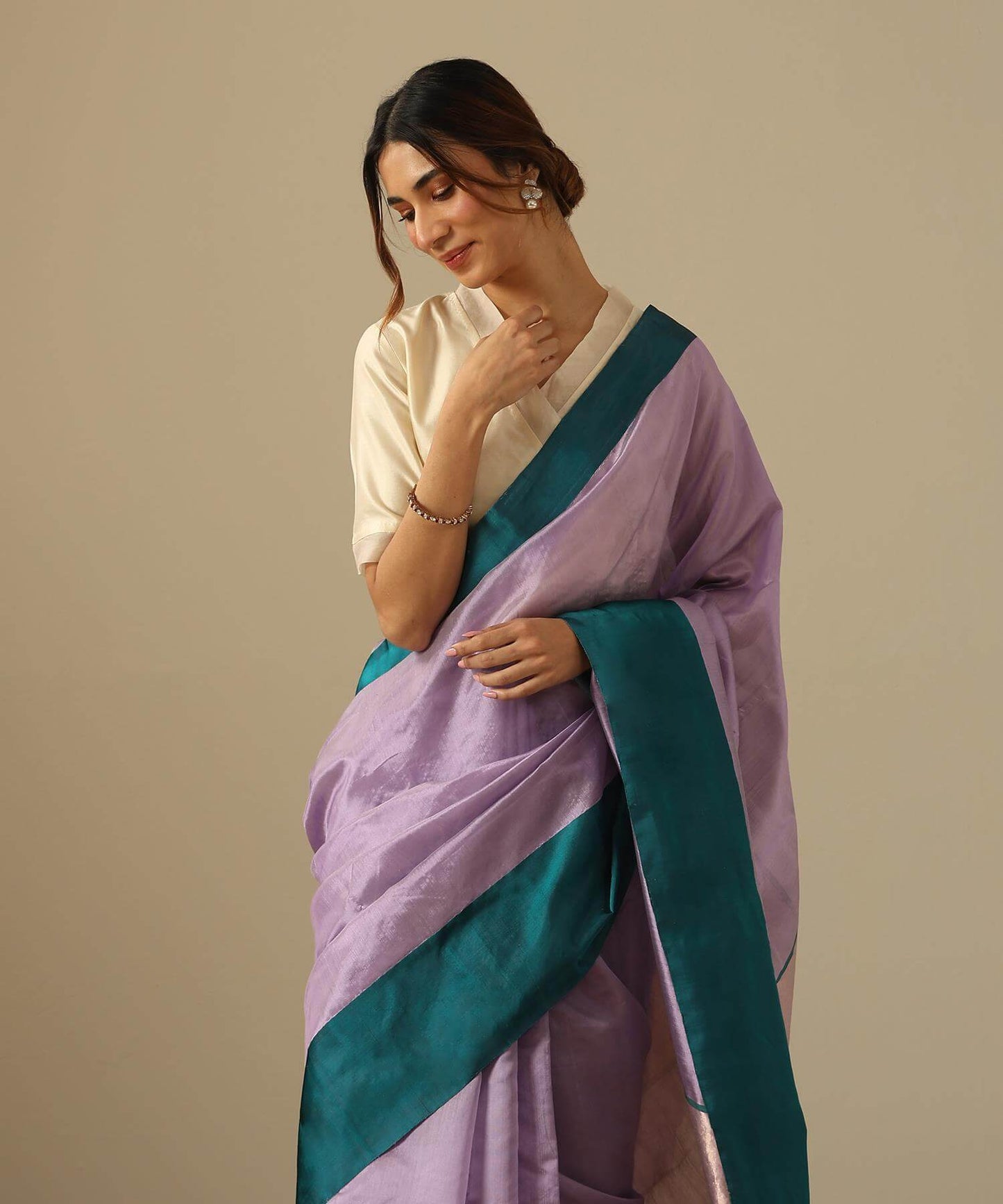 Chanderi Silk Saree PSWY23SRN16282 - Parisera