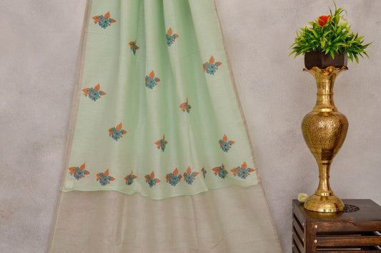 Chanderi Linen saree by Coorv designs PSCO110002 - Parisera